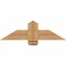 Ekena Millwork Eugene Smooth Timber Gable Bracket, Western Red Cedar, 36"W x 10"H x 1 1/2"D x 5 1/2"F, 7/12 Pitch GBW036X10X0206EUG00SWR - alternate 1